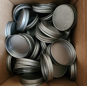 10 Dozen Metal Mason Jar Lids for Crafting